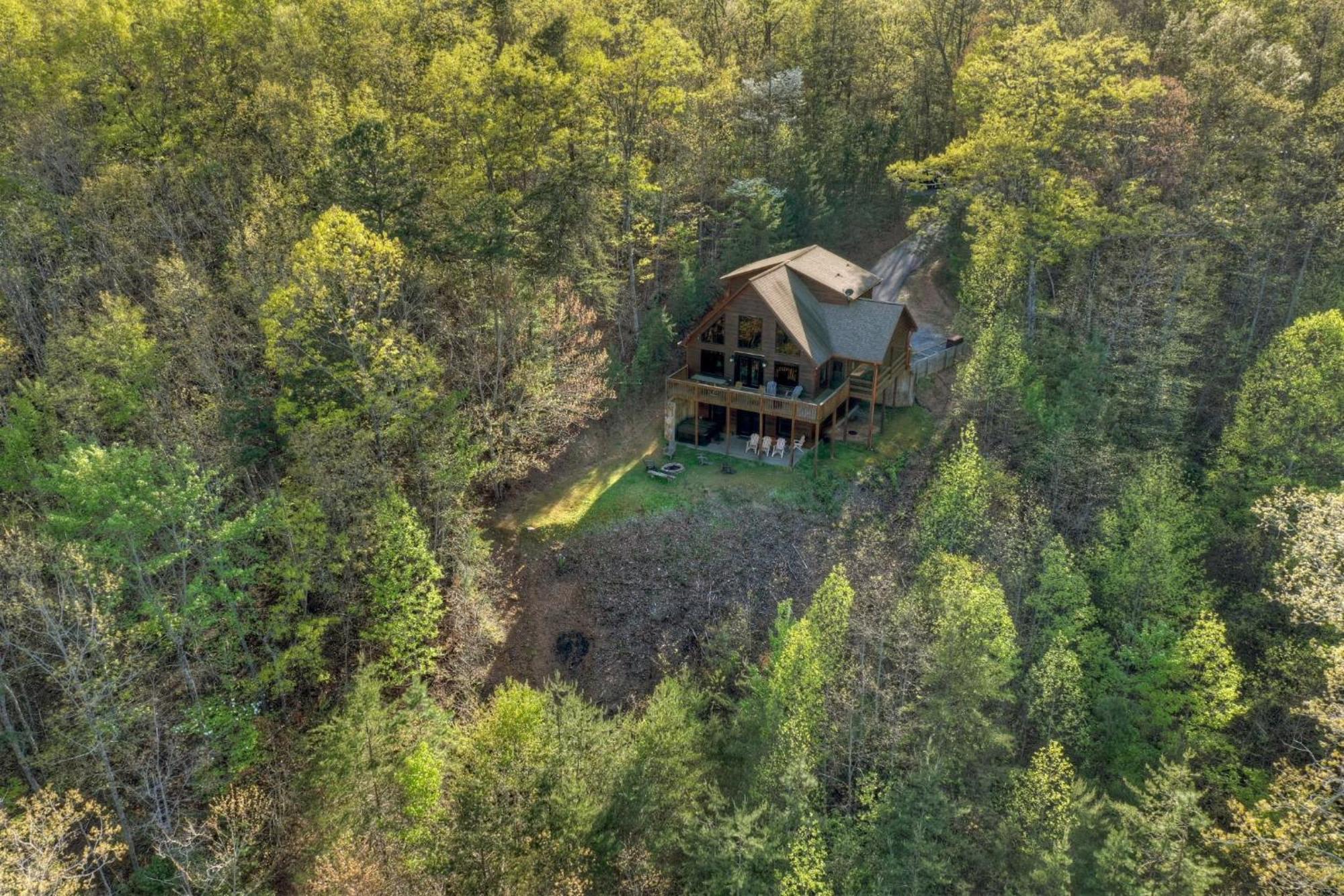 The View Sweeping Mountain Views Gas Fireplace Game Room Hot Tub Blue Ridge Esterno foto