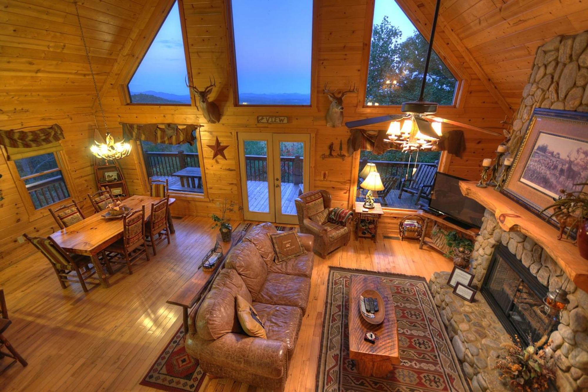 The View Sweeping Mountain Views Gas Fireplace Game Room Hot Tub Blue Ridge Esterno foto