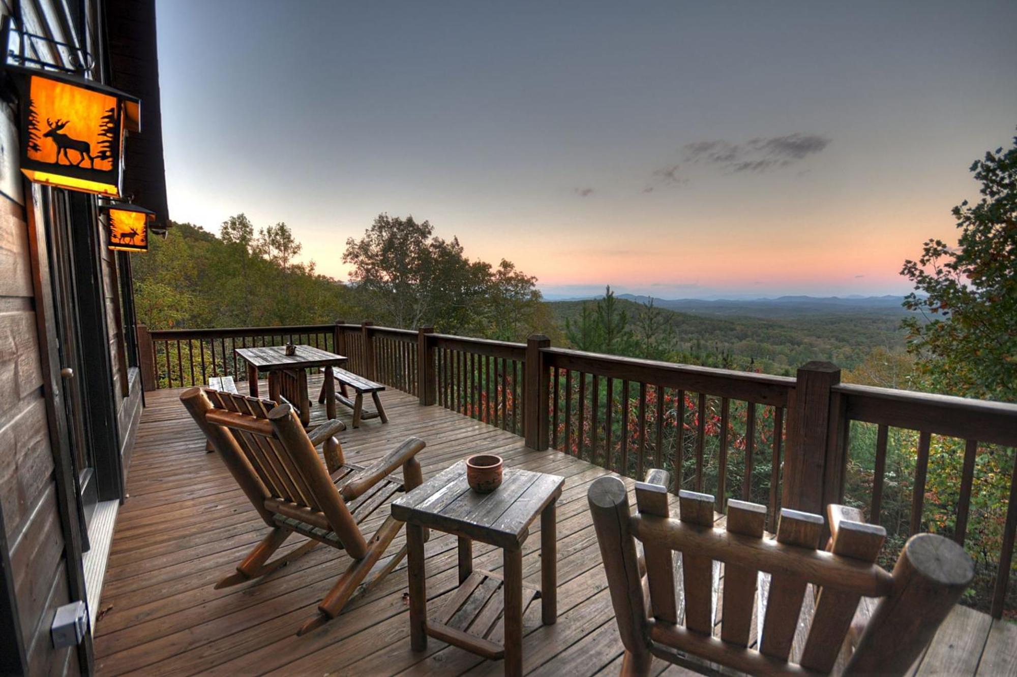 The View Sweeping Mountain Views Gas Fireplace Game Room Hot Tub Blue Ridge Esterno foto